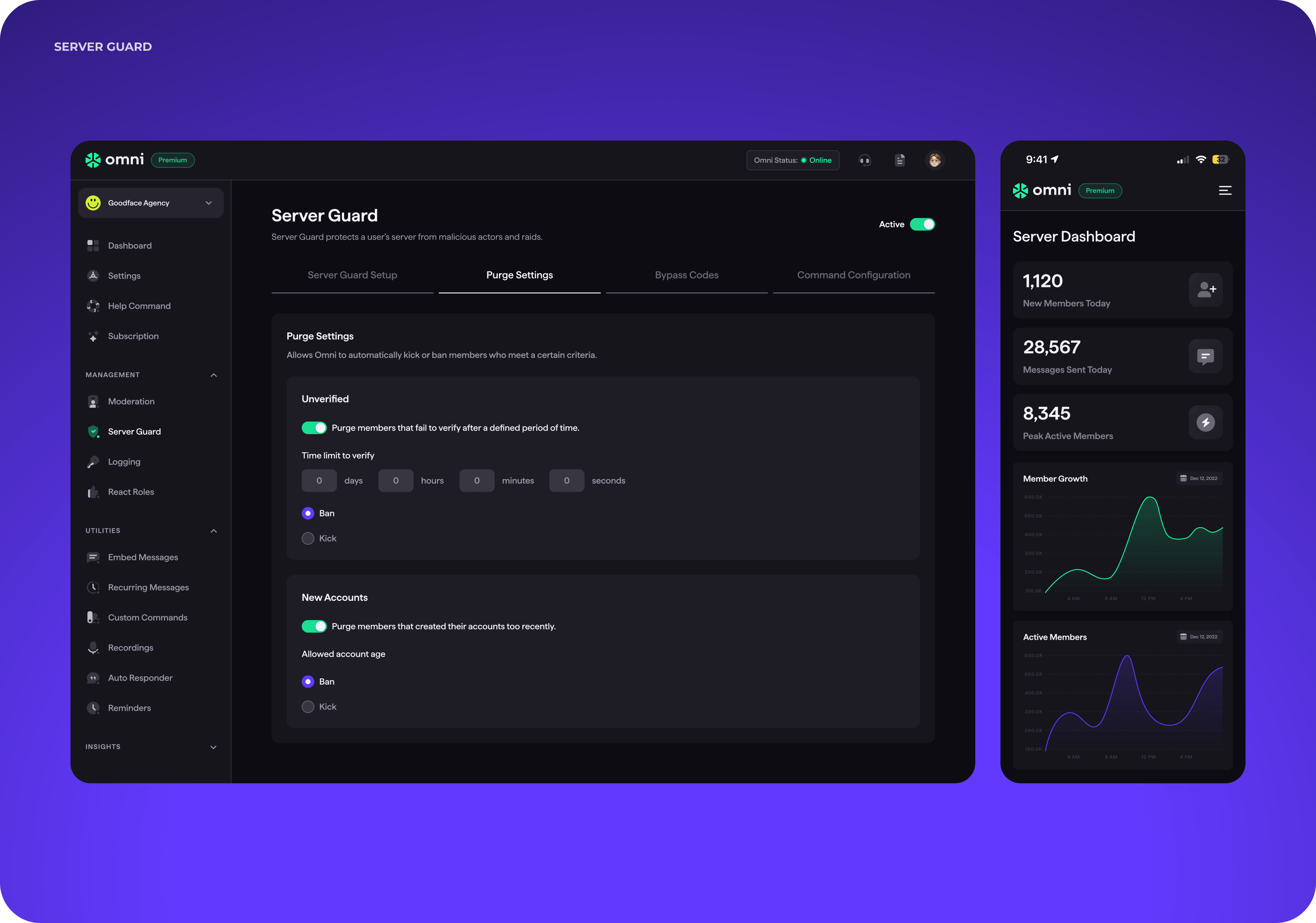 11. Goodface agency - case Omni - Server Guard.png - UX/UI design and development for SaaS solution for Discord app - api.goodface.works