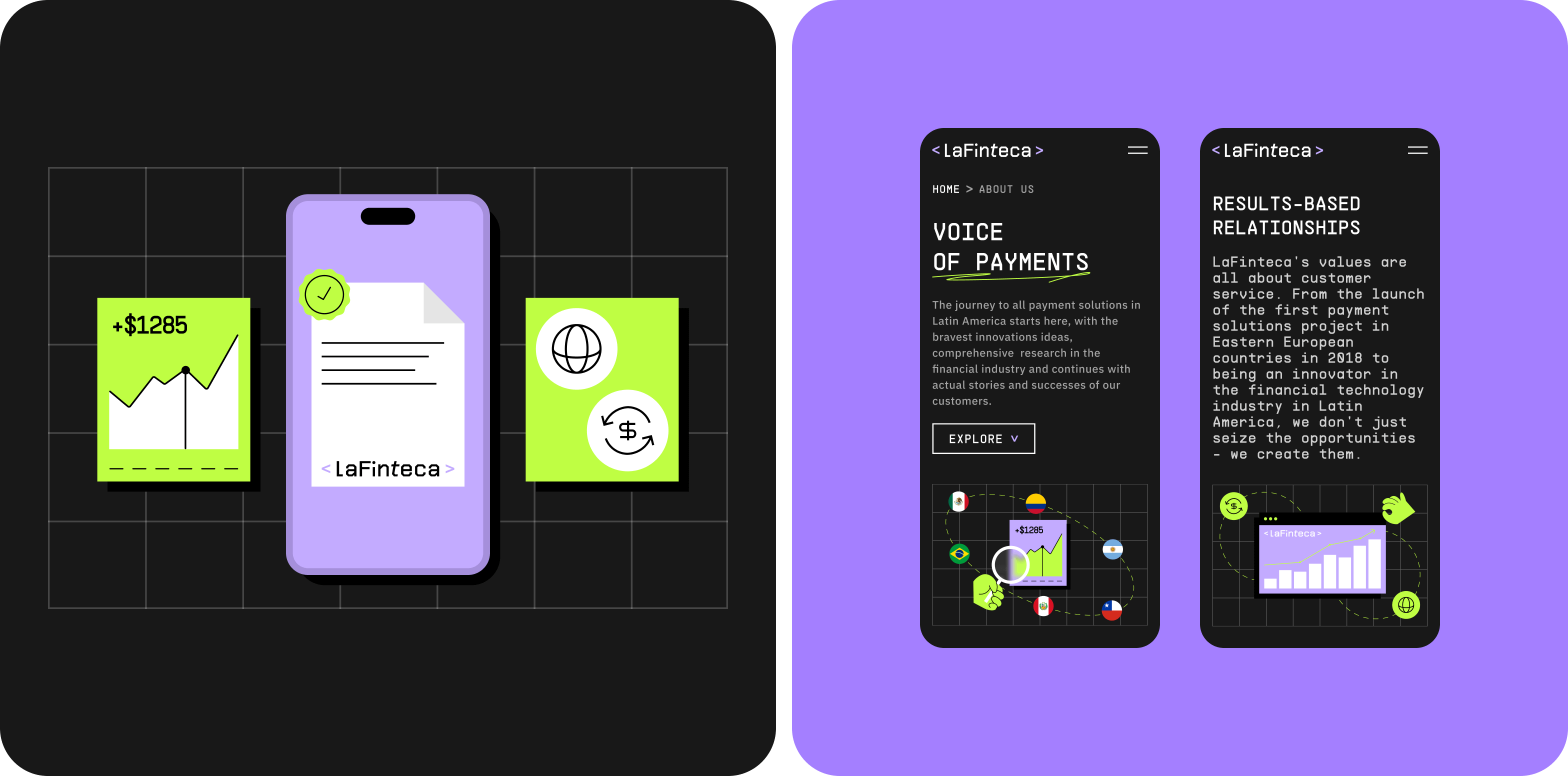 LaFinteca: Brand Identity design and Website Development for fintech company in LATAM – Goodface - goodface.works