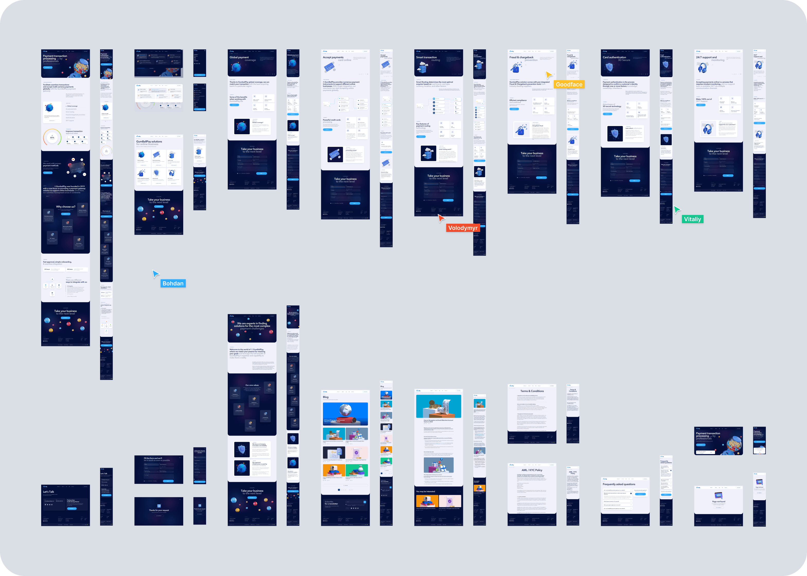 Gumballpay – redesign and development of corporate website for Fintech company - goodface.works