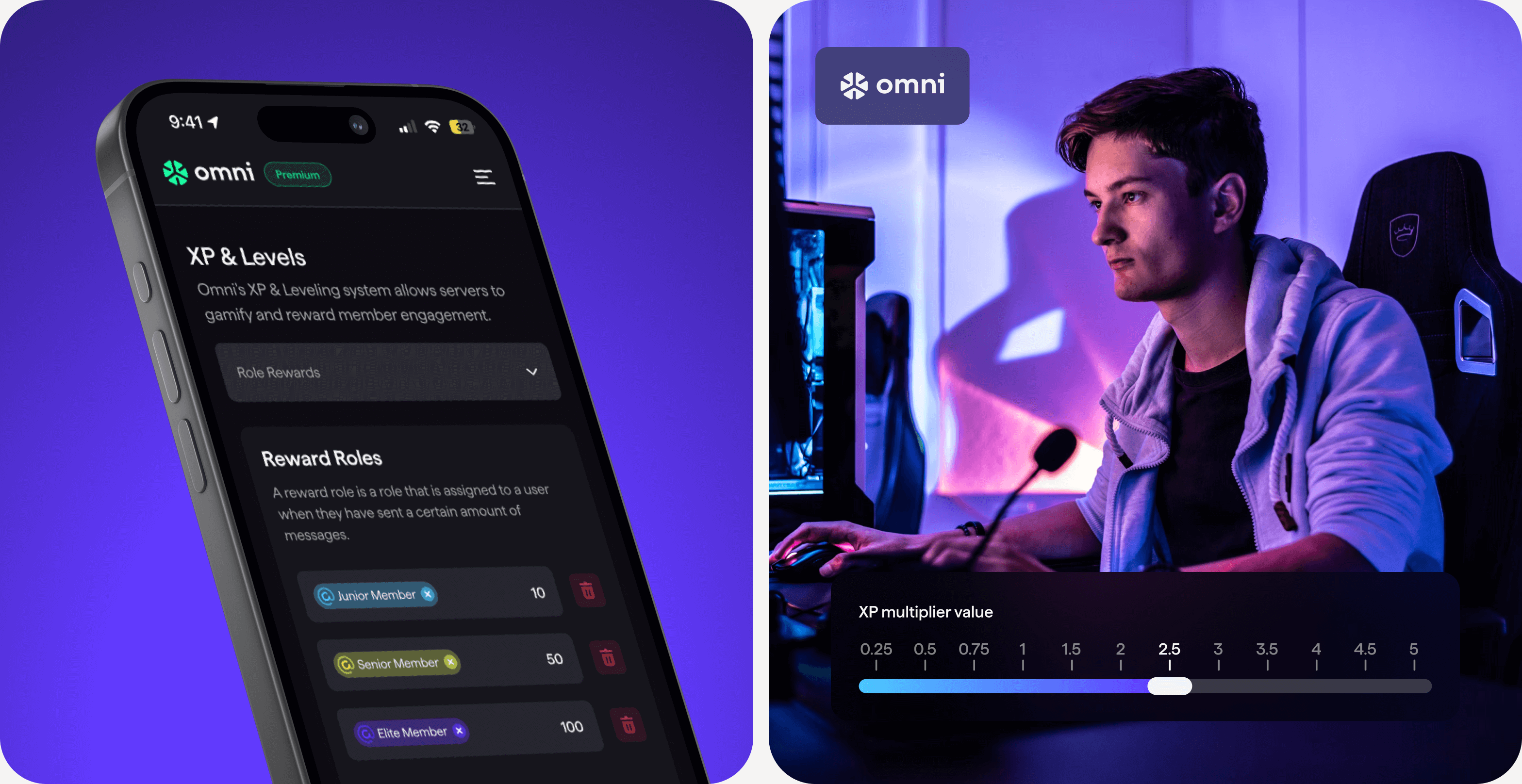 13. Goodface agency - case Omni - XP & Levels.png - UX/UI design and development for SaaS solution for Discord app - api.goodface.works