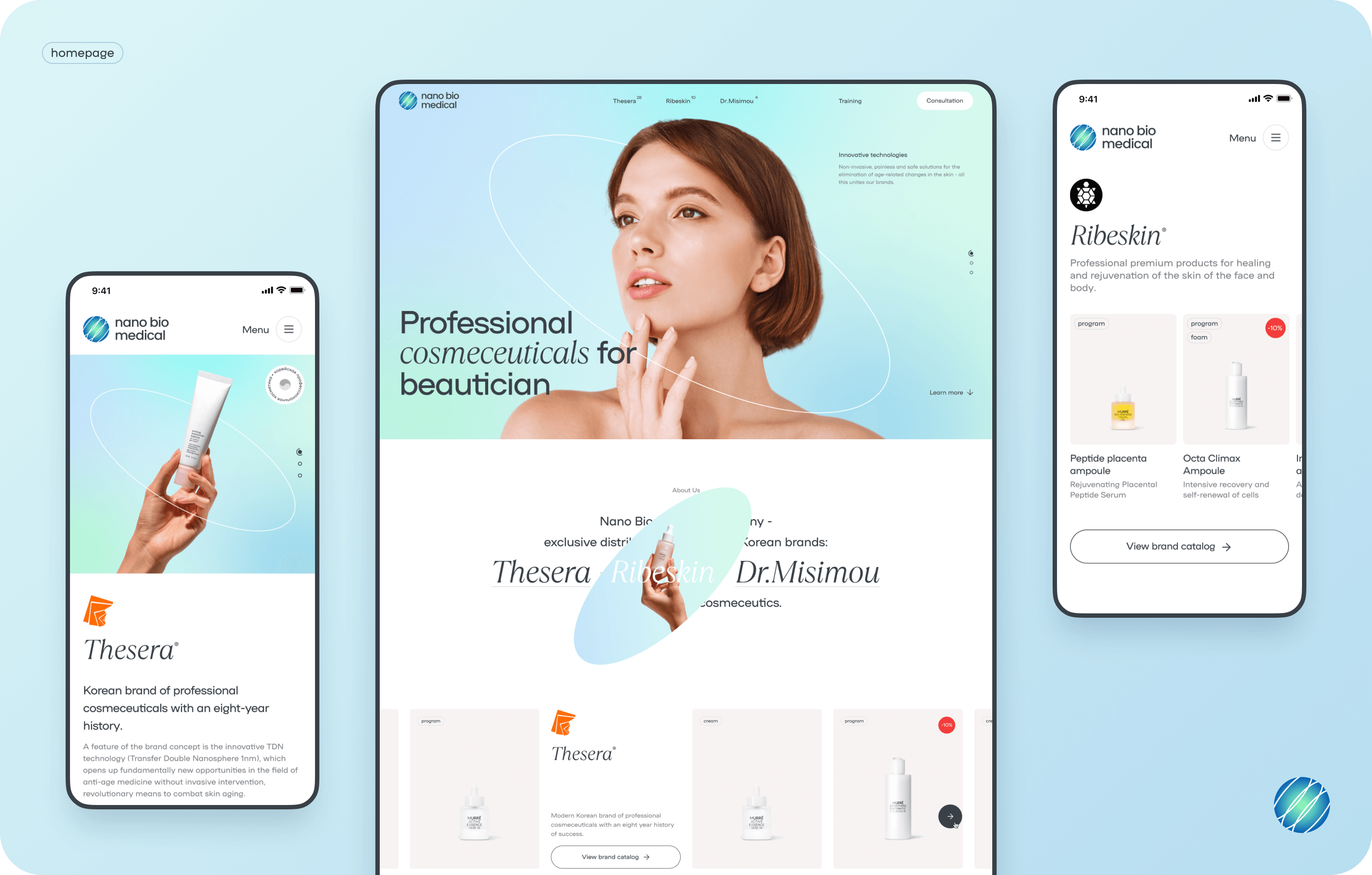 Website development, logo and brand identity creation for a Korean cosmetics retailer - goodface.works