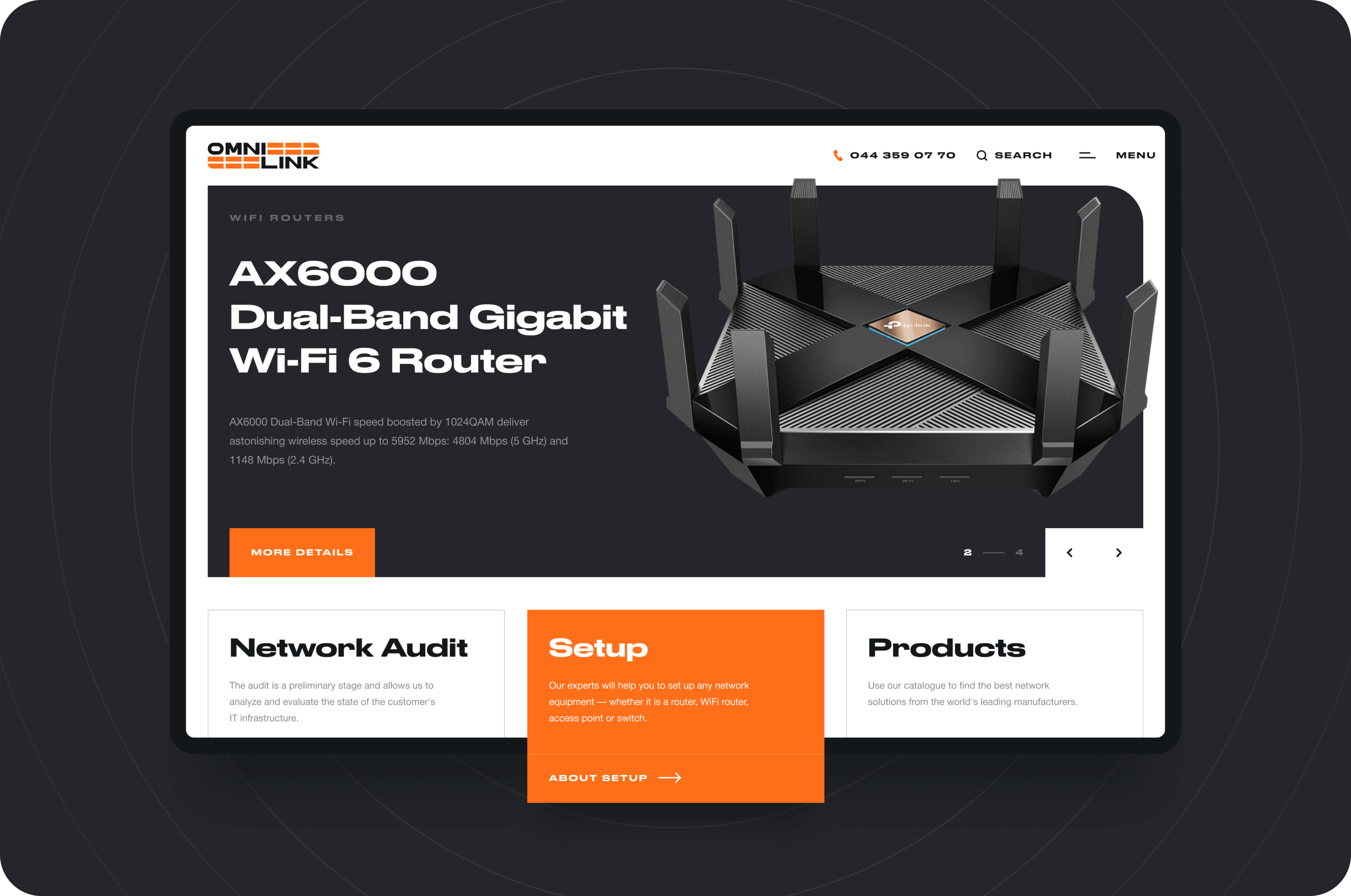 Website development, logo redesign and creation of an identity for a large telecom integrator - goodface.works