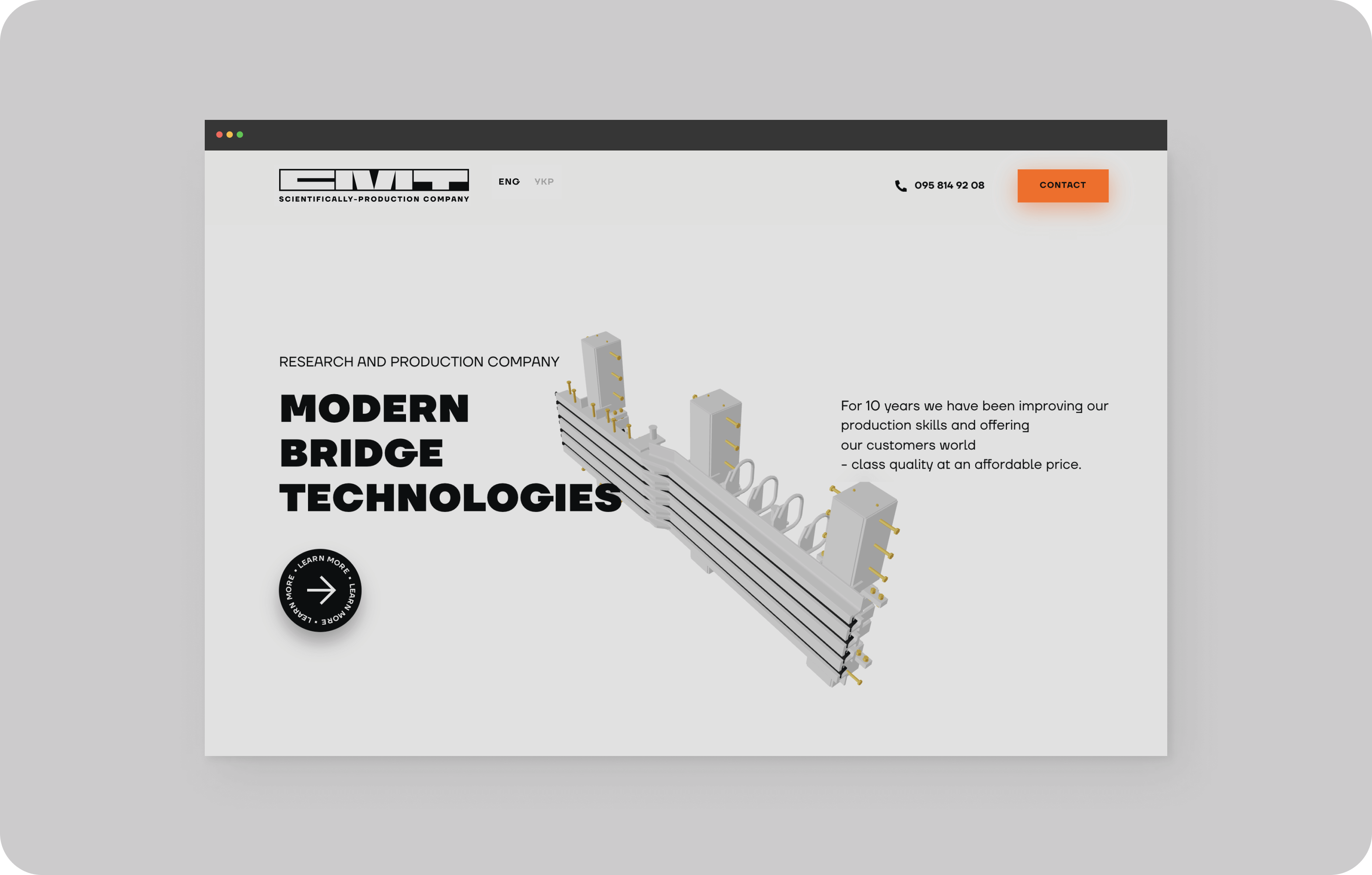 Website & Visual Identity Design for Bridge Equipment Manufacturer - goodface.works