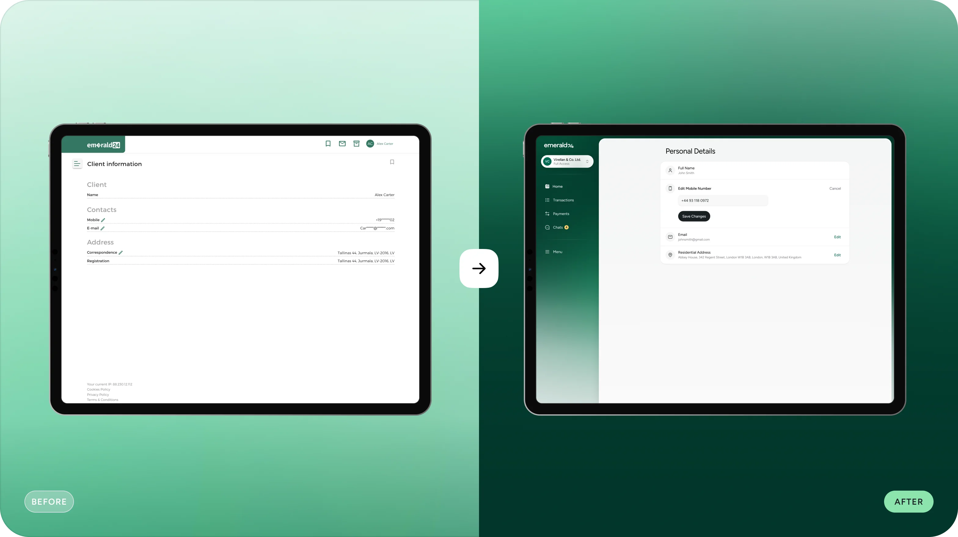 Digital banking UX/UI design case study - goodface.works