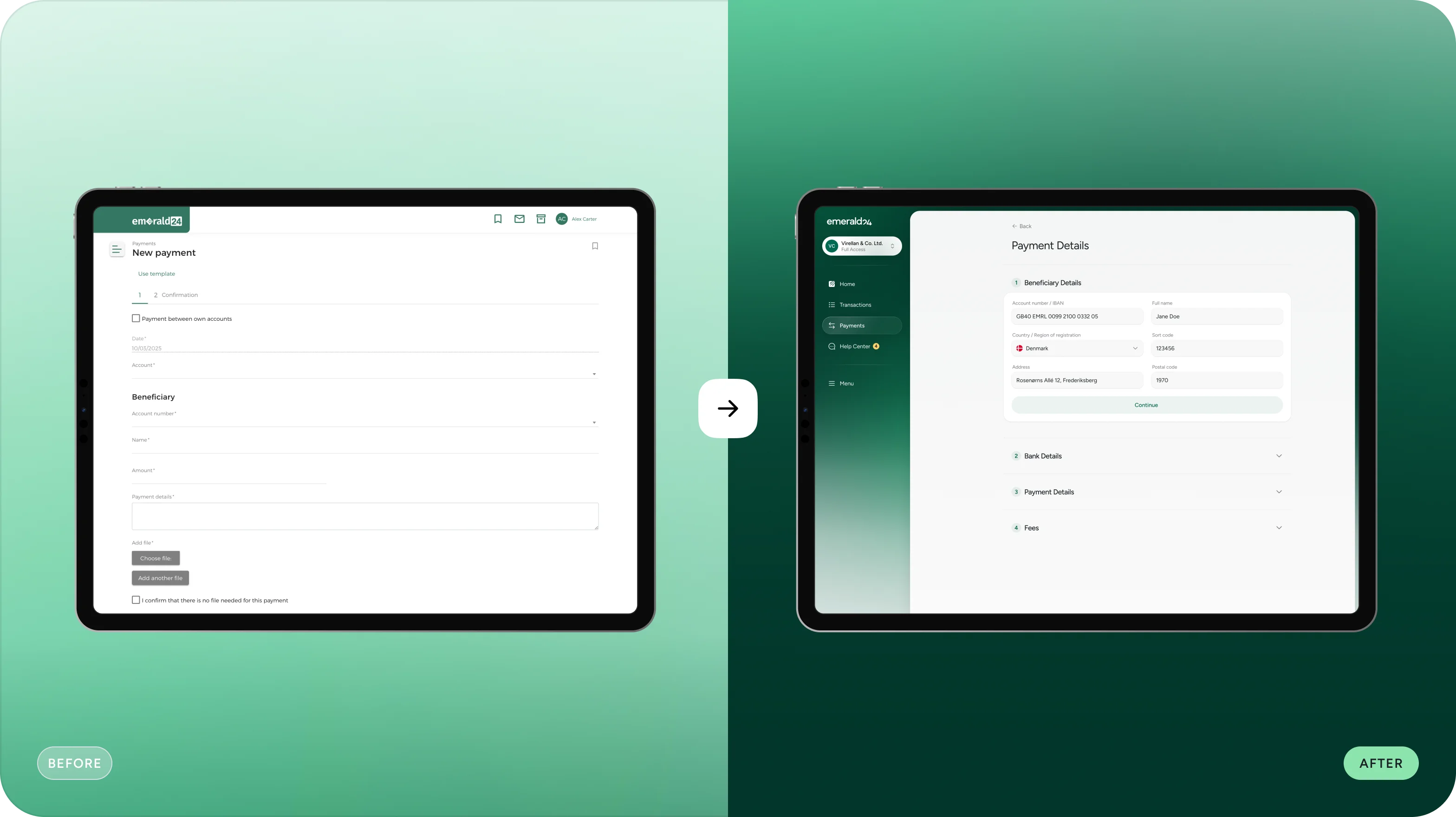 Digital banking UX/UI design case study - goodface.works