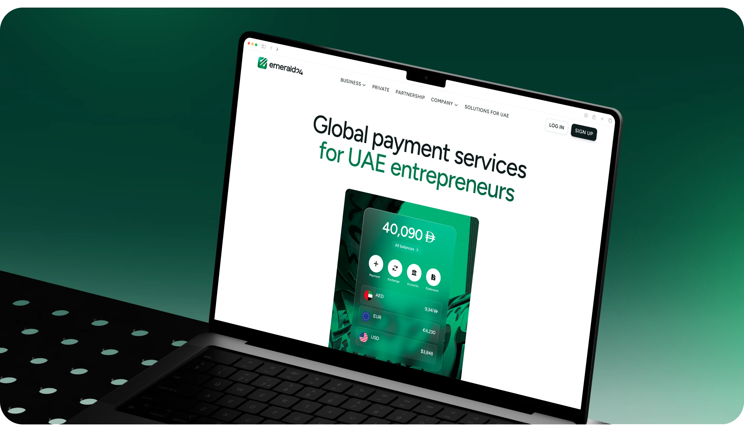 Emerald24 — UX/UI дизайн і розробка сайту для необанку - goodface.works