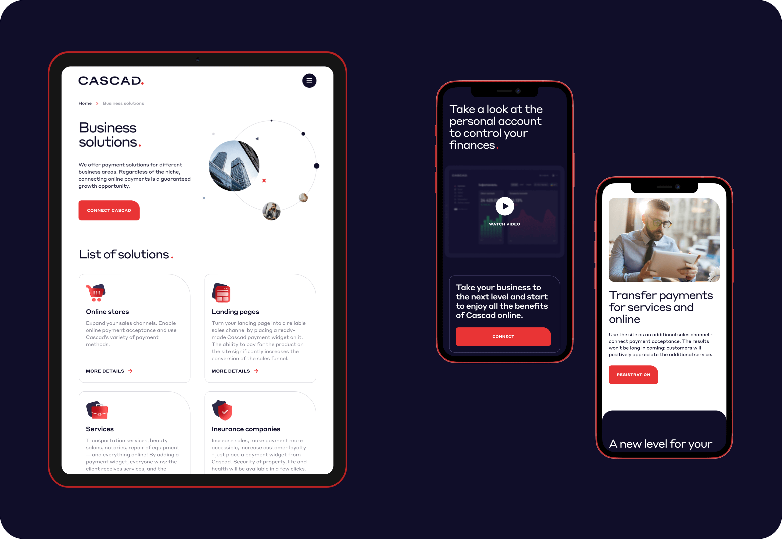 Website design and development. Logo and interface design of a personal account for a payment system - goodface.works