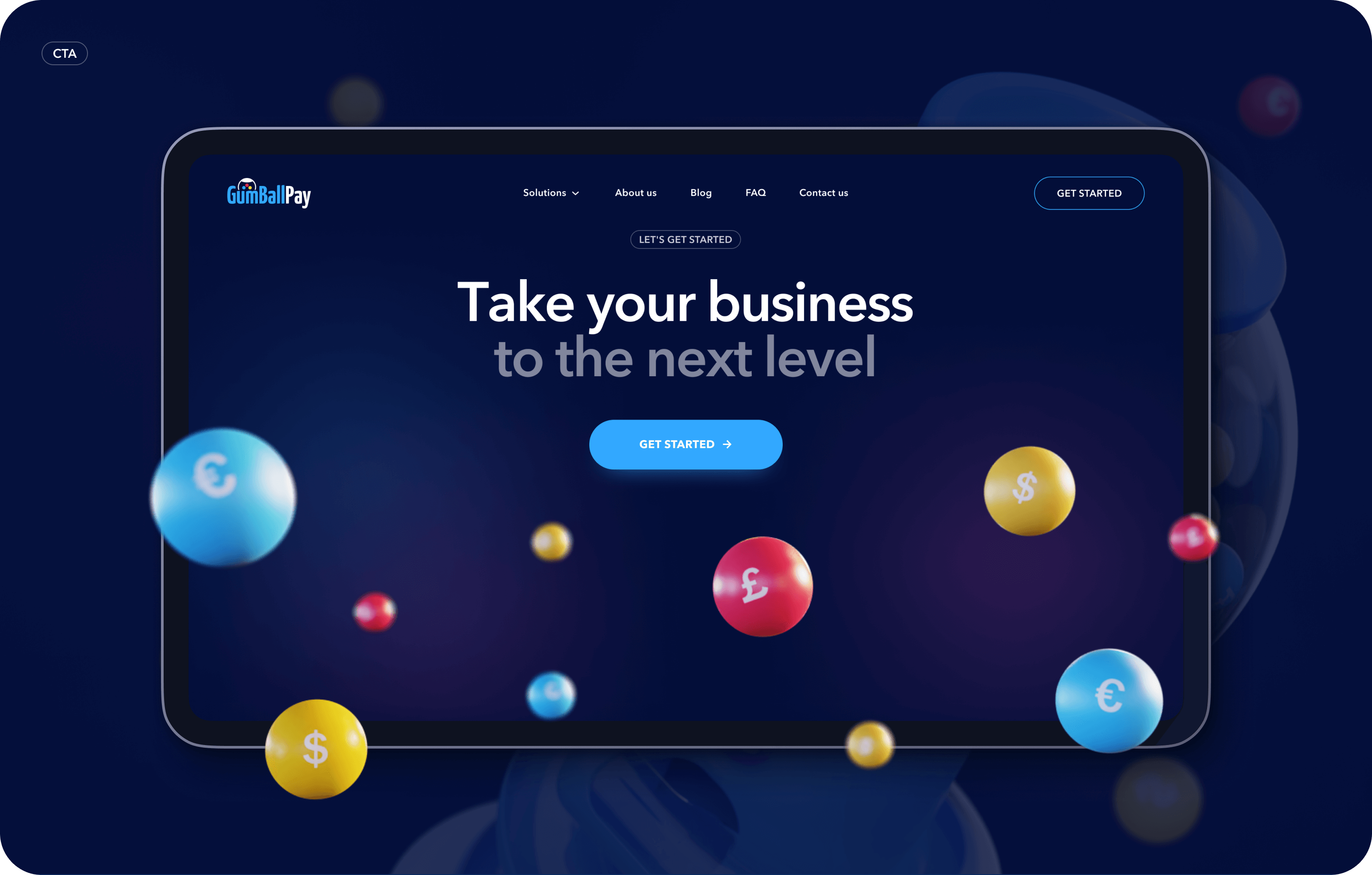 Gumballpay – redesign and development of corporate website for Fintech company - goodface.works
