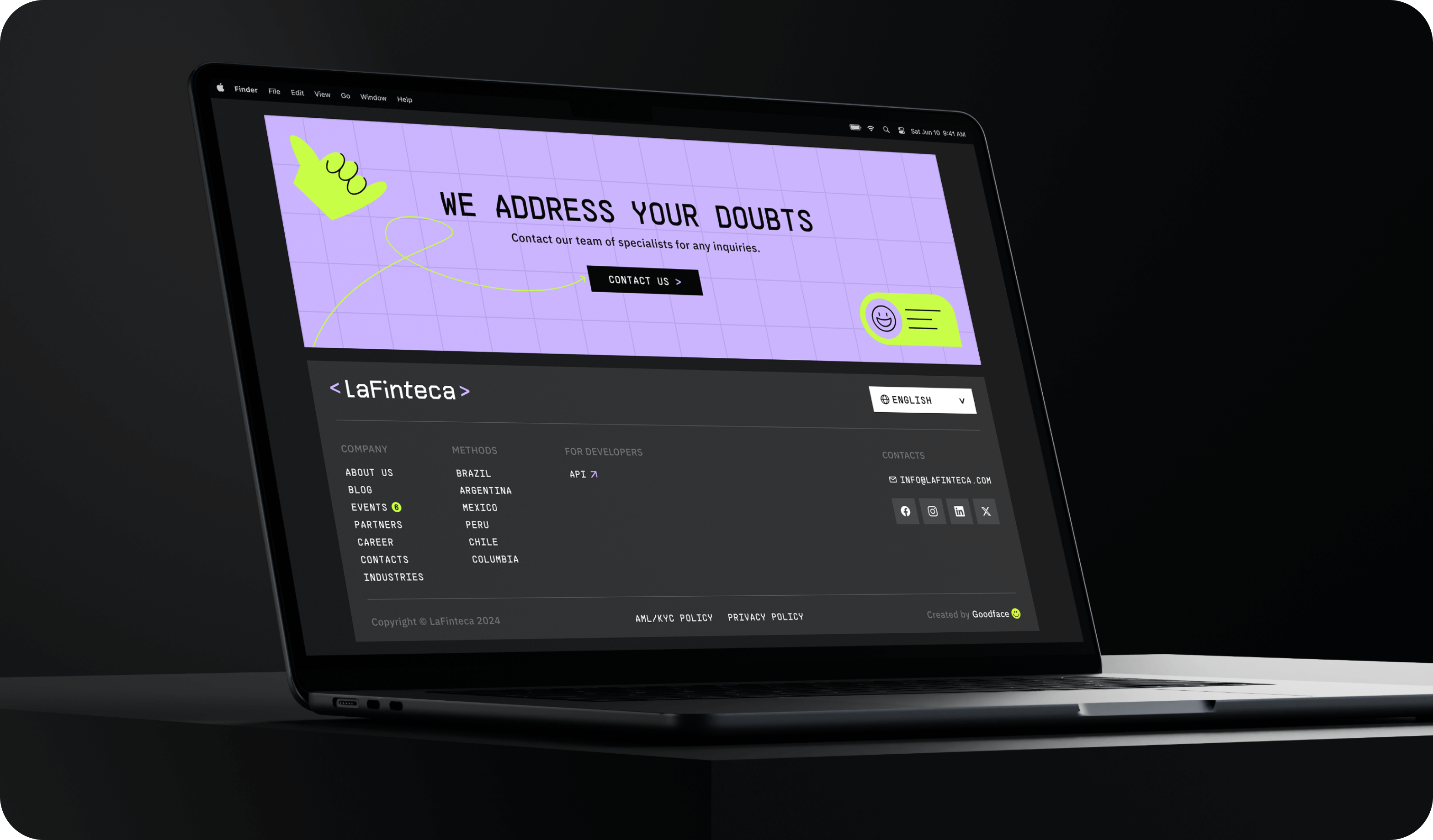 LaFinteca: Brand Identity design and Website Development for fintech company in LATAM – Goodface - goodface.works