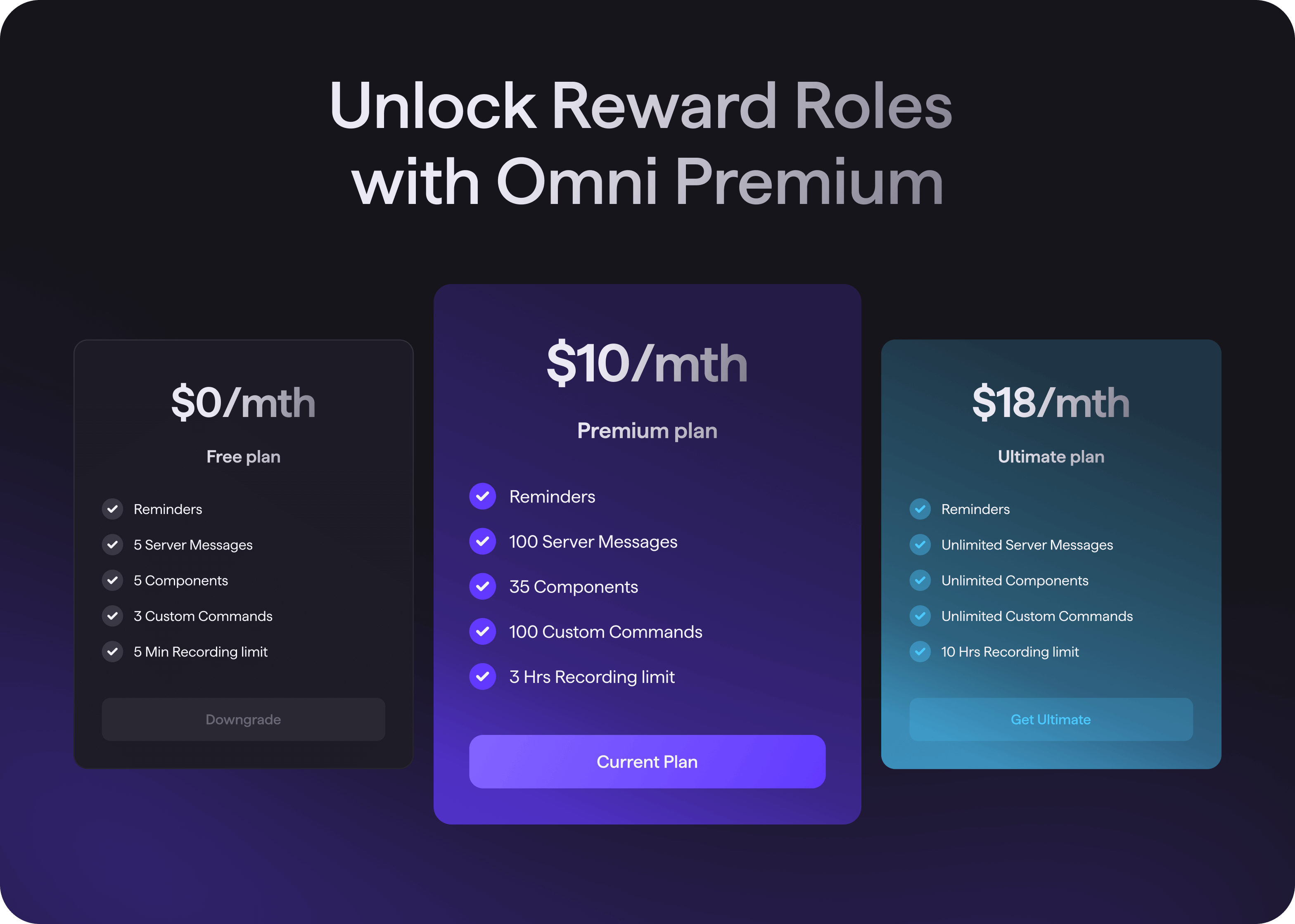 9. Goodface agency - case Omni - Pricing Cards.png - UX/UI дизайн та розробка для SaaS рішення для Discord - api.goodface.works