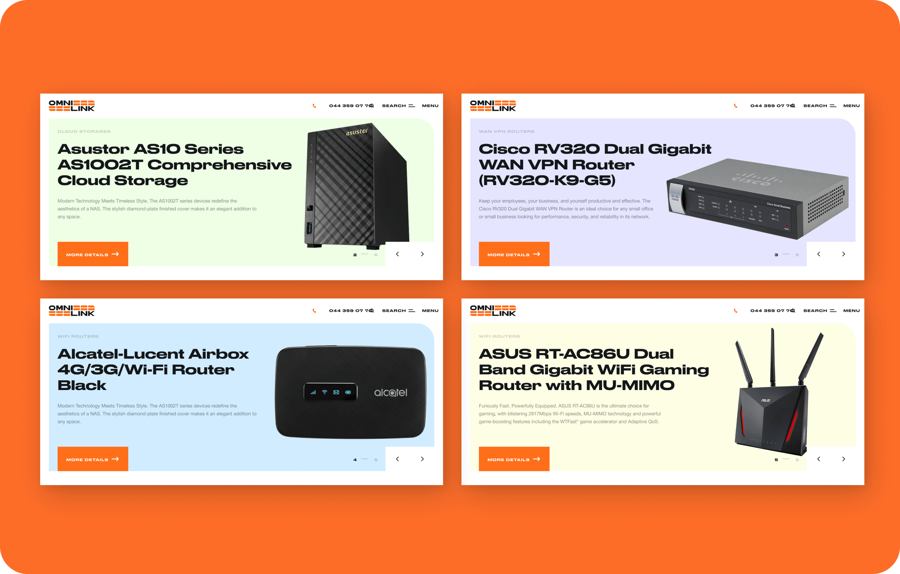 Website development, logo redesign and creation of an identity for a large telecom integrator - goodface.works