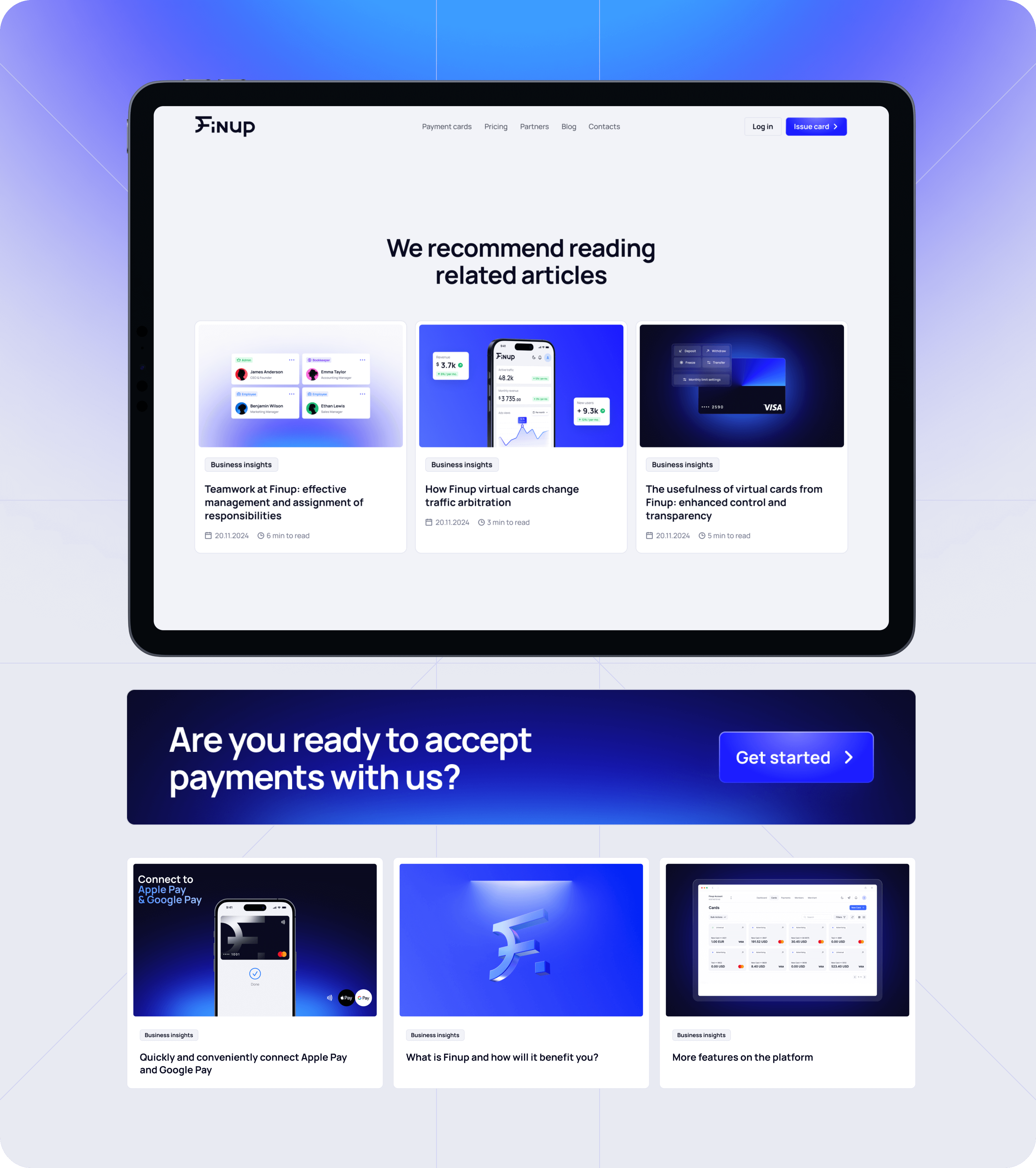 Finup rebranding: Website development, UX/UI design, brand identity design – Goodface - goodface.works