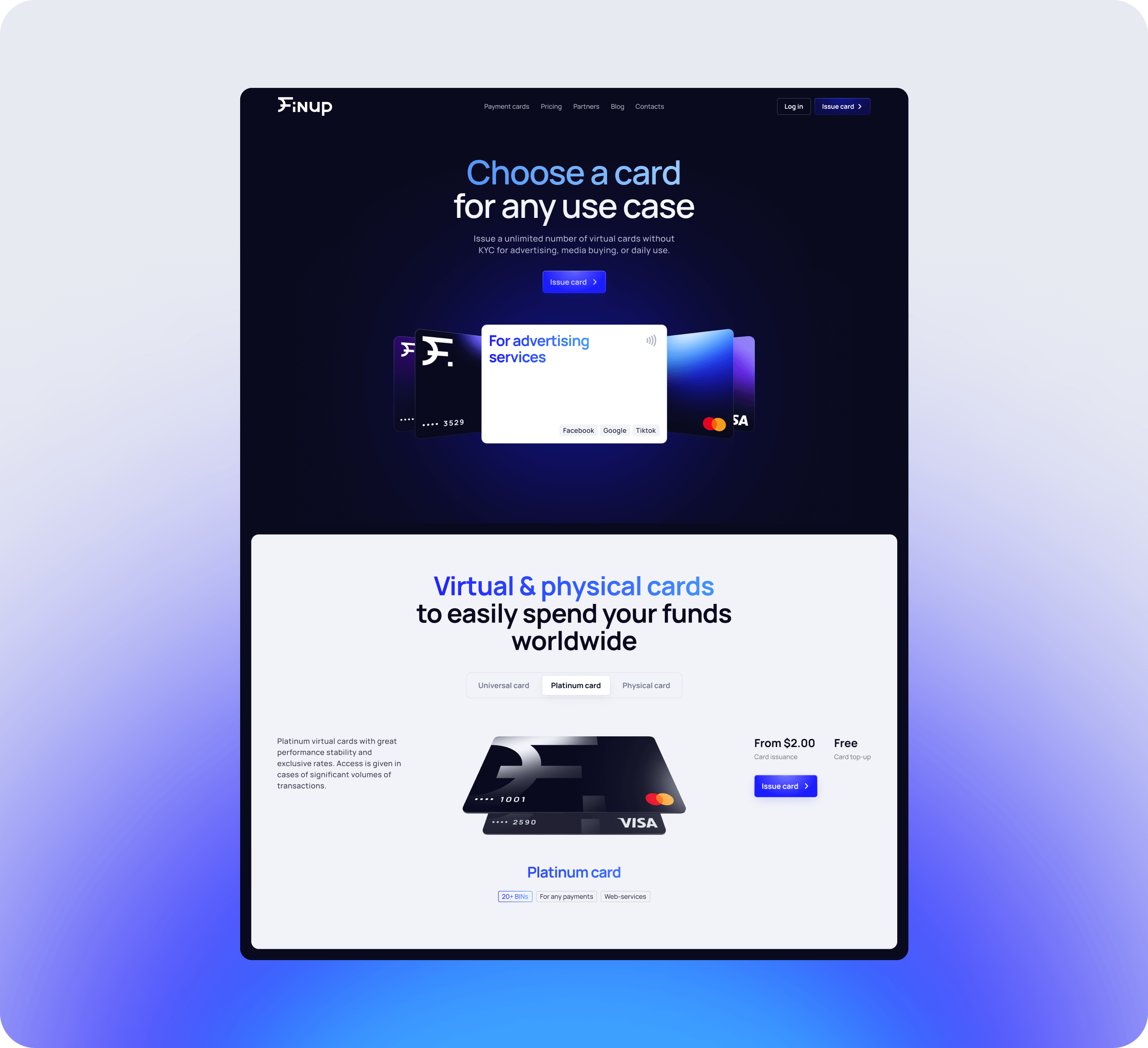 Finup rebranding: Website development, UX/UI design, brand identity design – Goodface - goodface.works