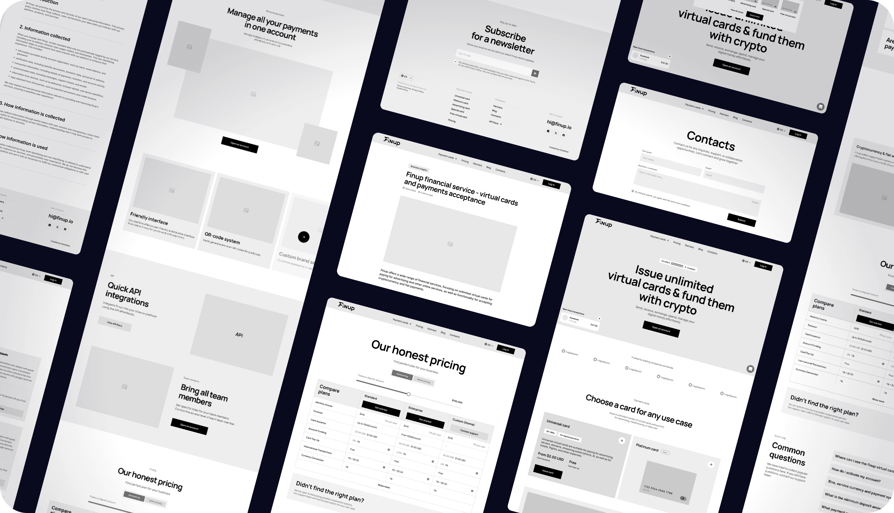 Finup rebranding: Website development, UX/UI design, brand identity design – Goodface - goodface.works