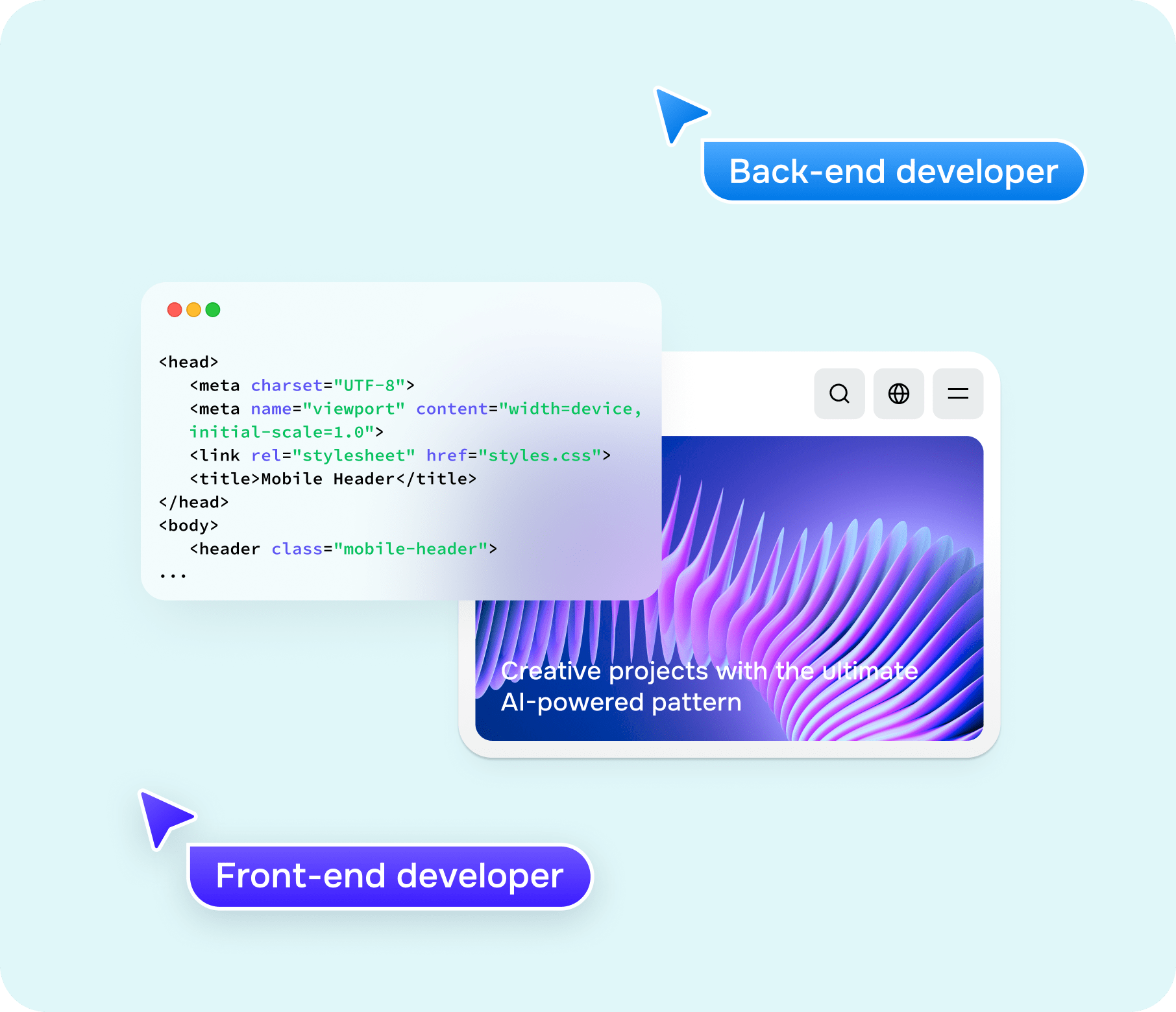 <p>Our [line-highlight-3]approach[/line-highlight-3]&nbsp;<br>to website development</p> - goodface.agency