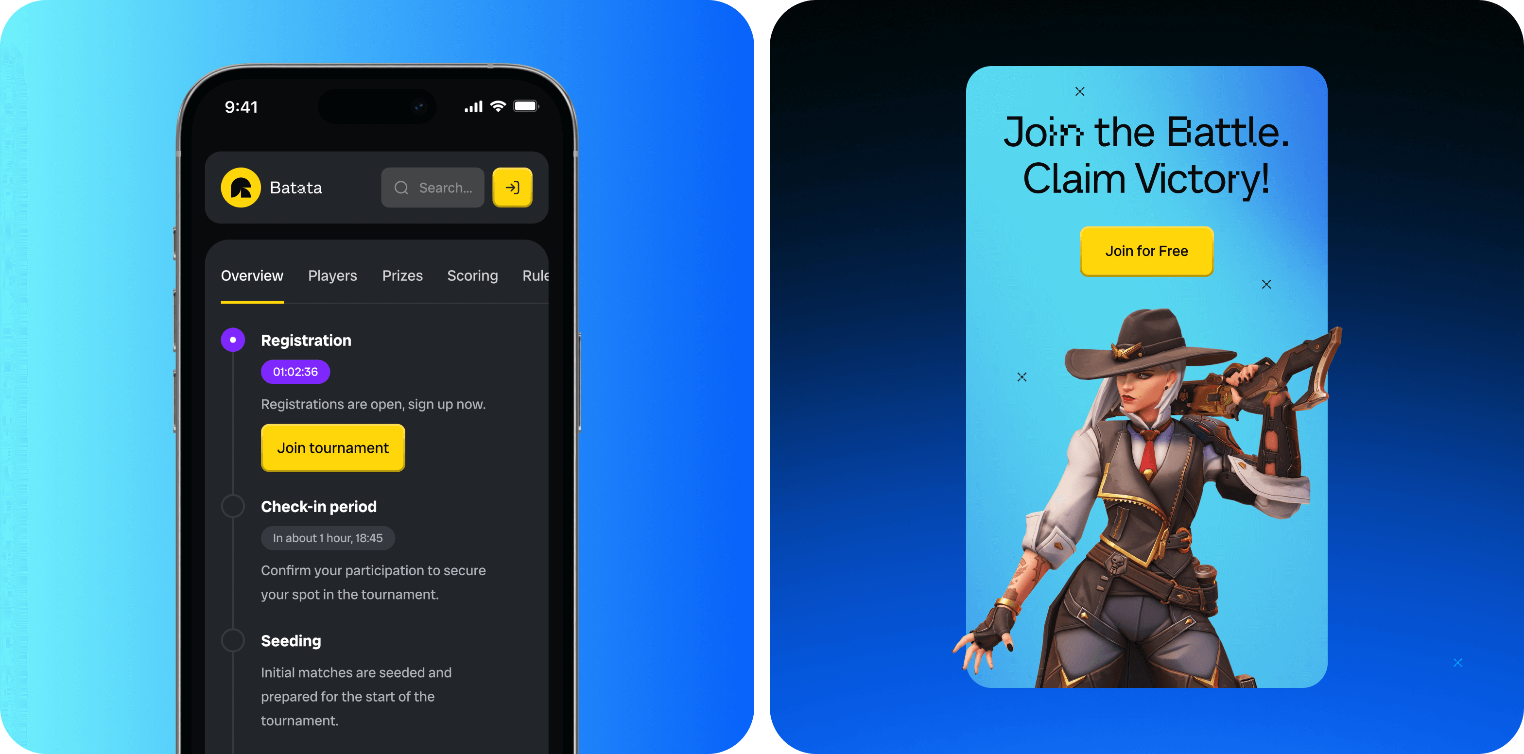Batata: UX/UI design of an eSports platform – Goodface - goodface.works