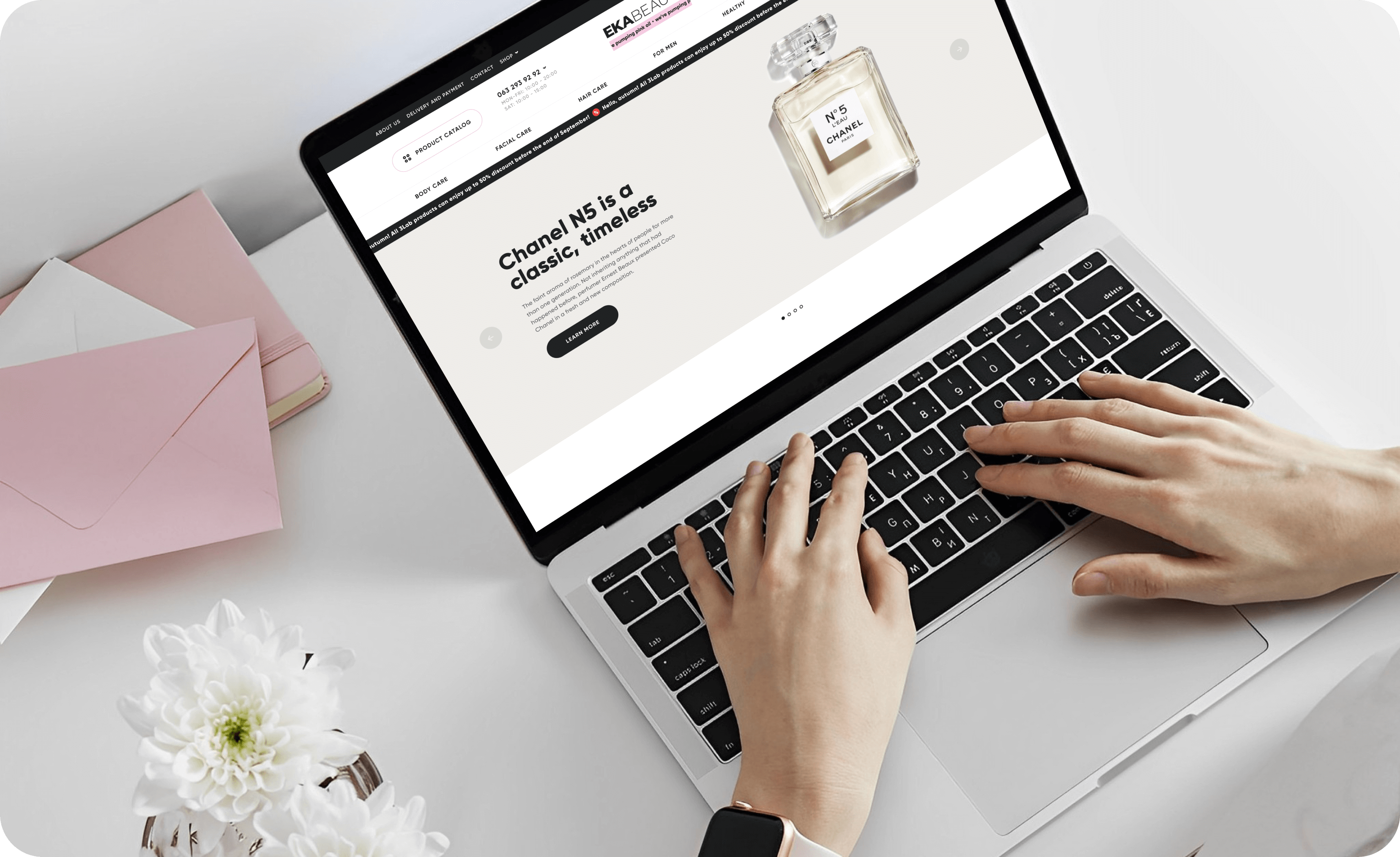 Online store design and development for cosmetics retailer - goodface.works