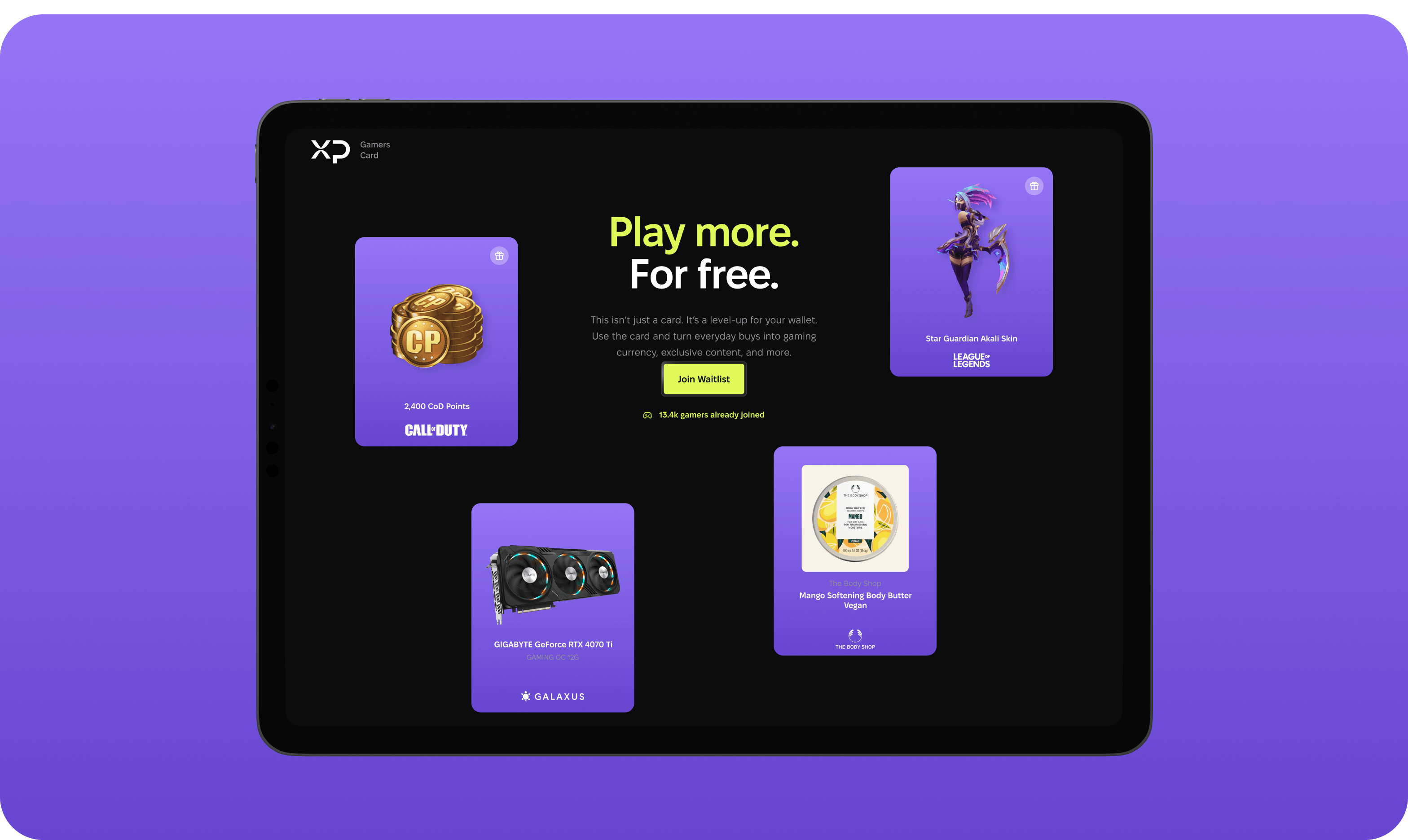 XP games card project: Logo & brand identity design, UX/UI design and website development for a fintech startup in the esports industry – Goodface agency  - goodface.works