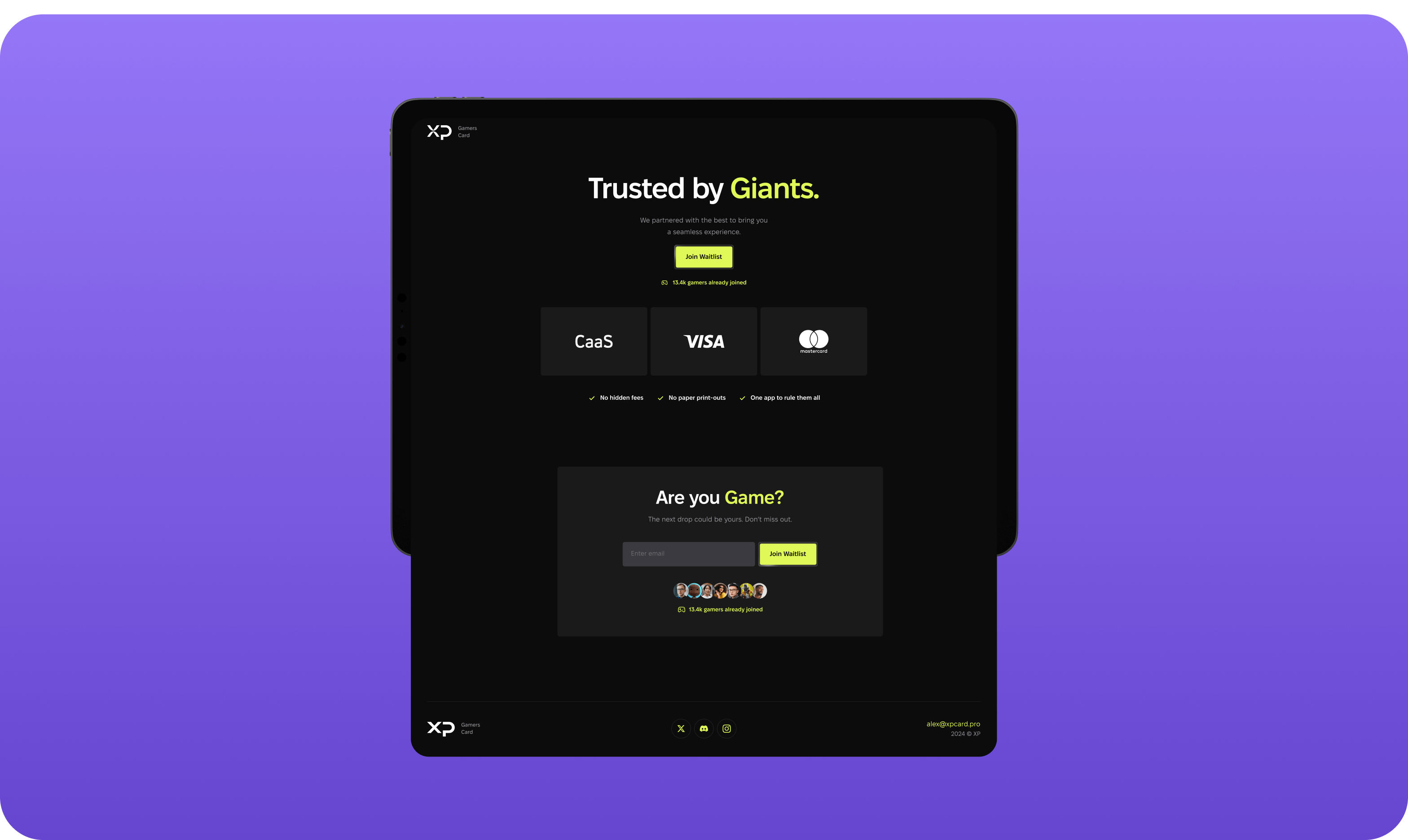 XP games card project: Logo & brand identity design, UX/UI design and website development for a fintech startup in the esports industry – Goodface agency  - goodface.works