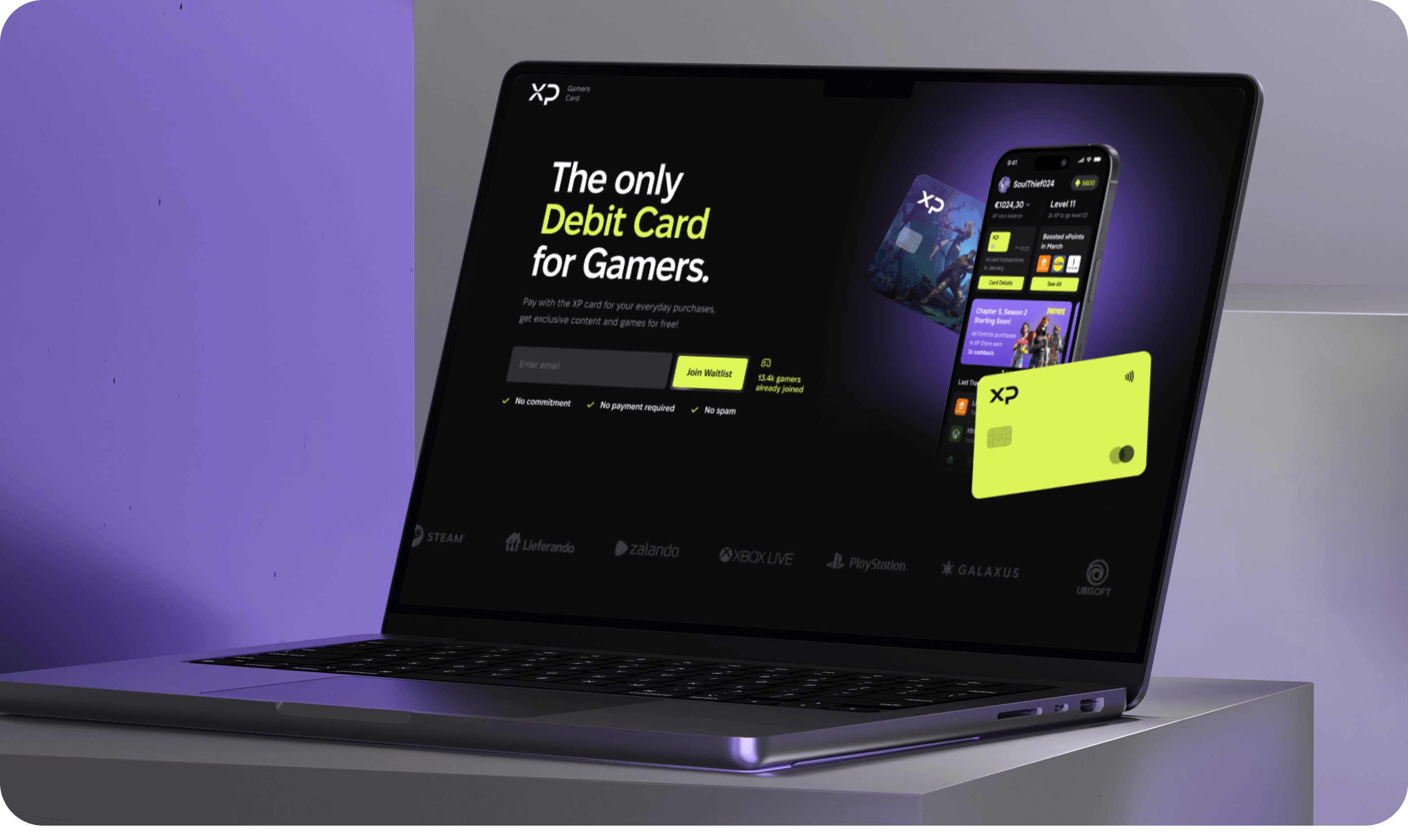 XP games card project: Logo & brand identity design, UX/UI design and website development for a fintech startup in the esports industry – Goodface agency  - goodface.works