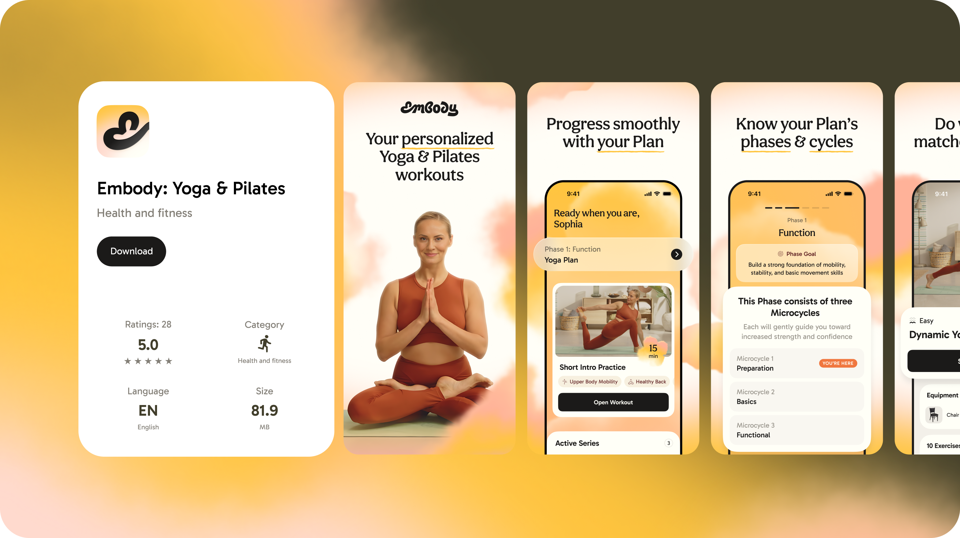 Embody: wellness app branding & product design – Goodface - goodface.works