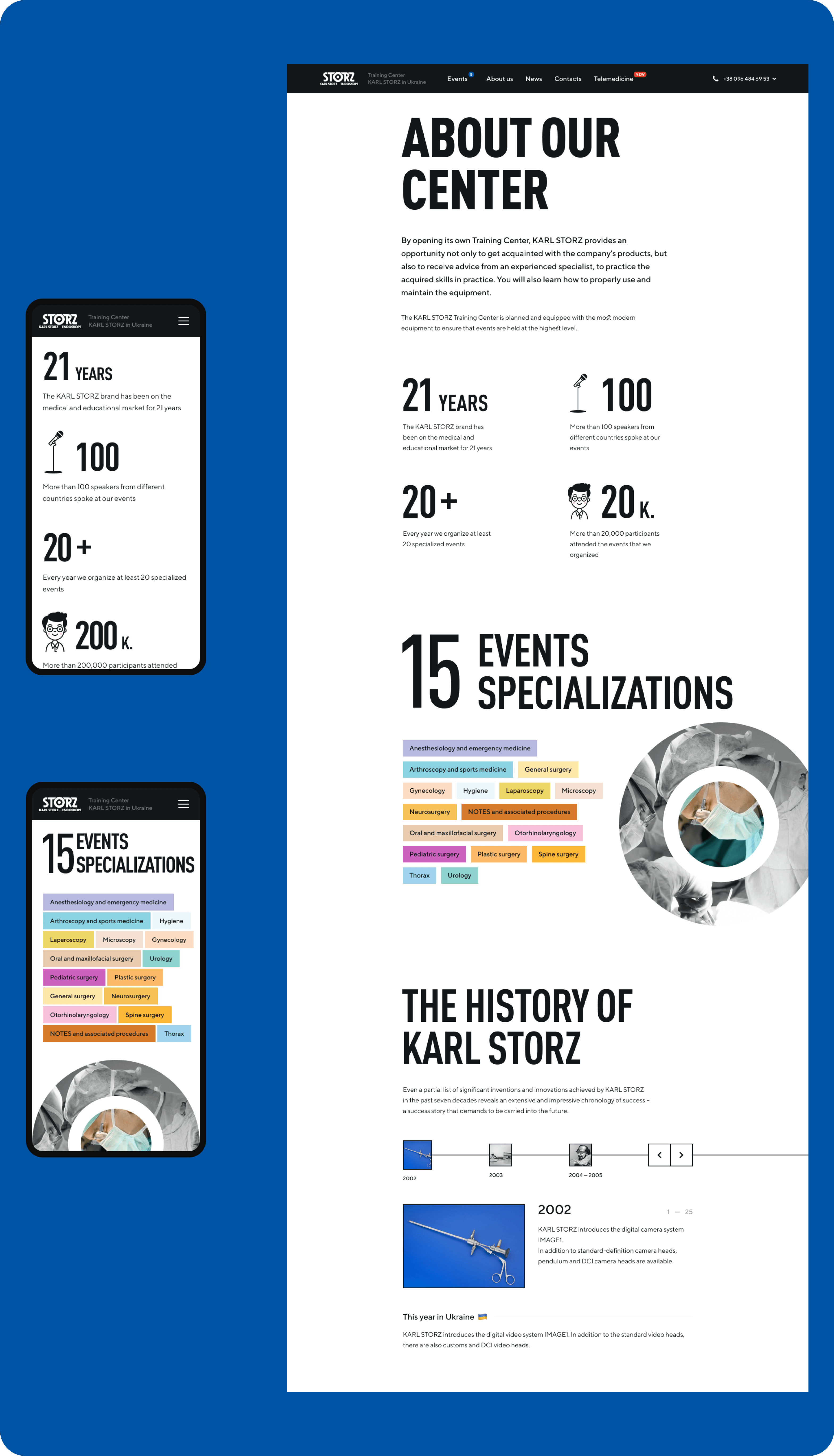 Development of EdTech platform, website, mobile application for KARL STORZ - goodface.works