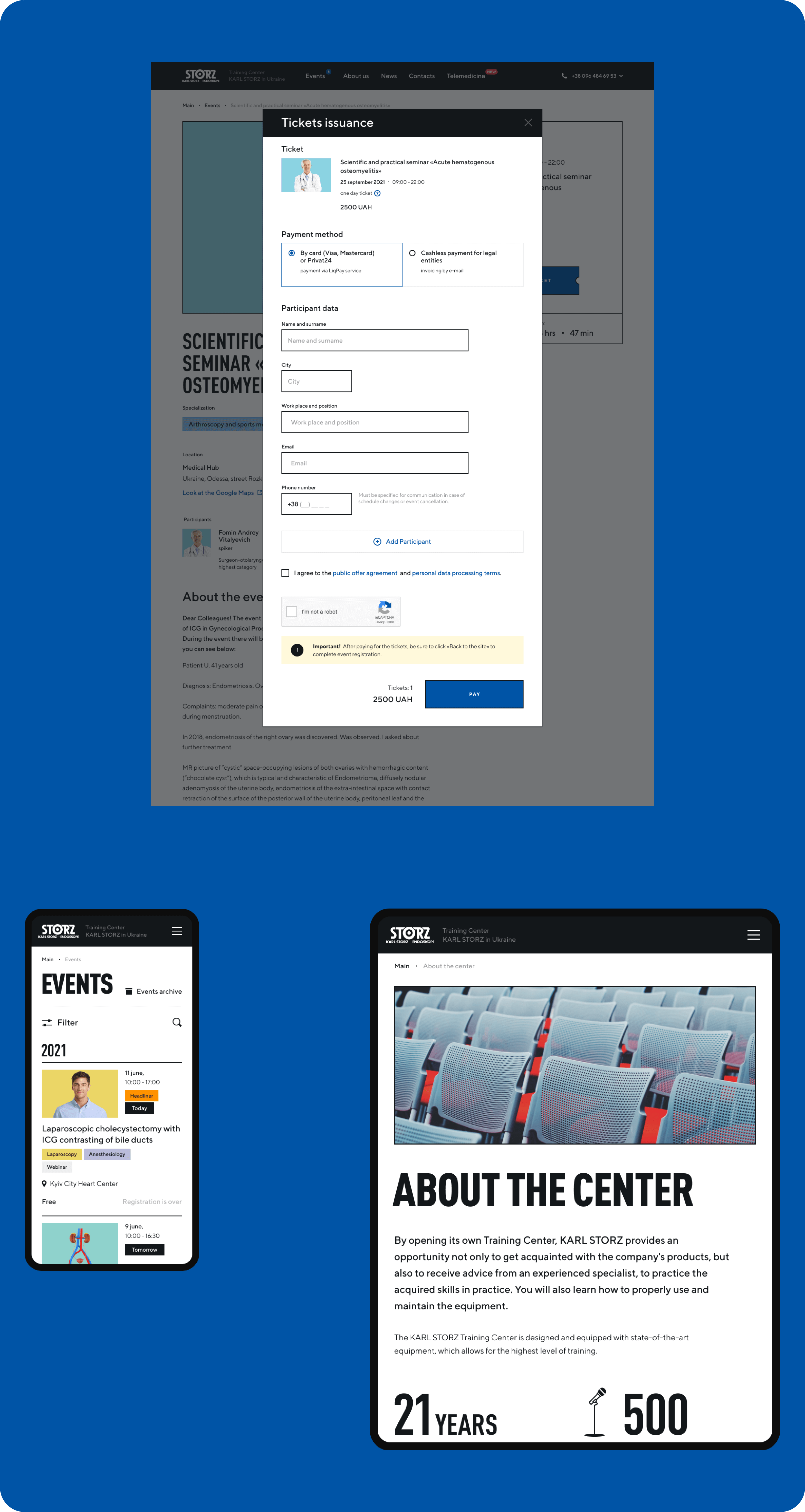 Development of EdTech platform, website, mobile application for KARL STORZ - goodface.works