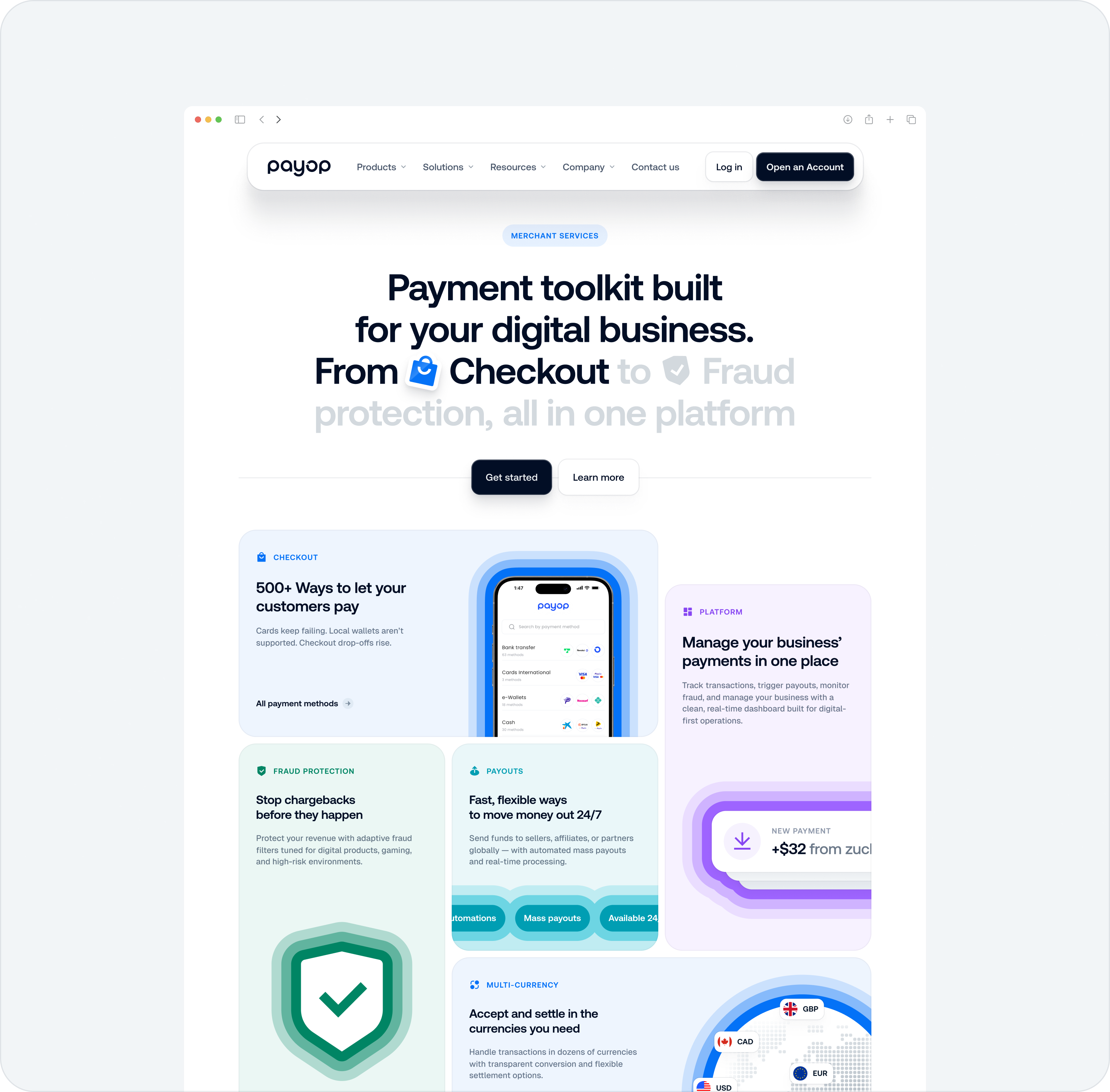 Payop: FinTech Website redesign & UX/UI design  – Goodface - goodface.works